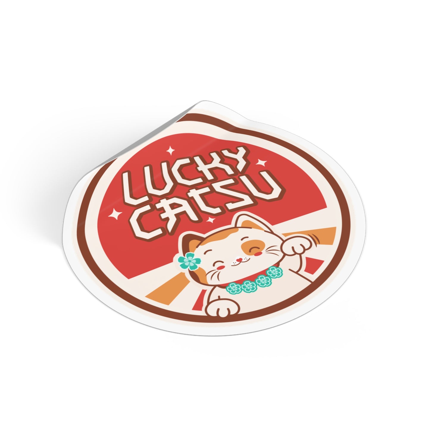 Lucky Catsu Vinyl Sticker