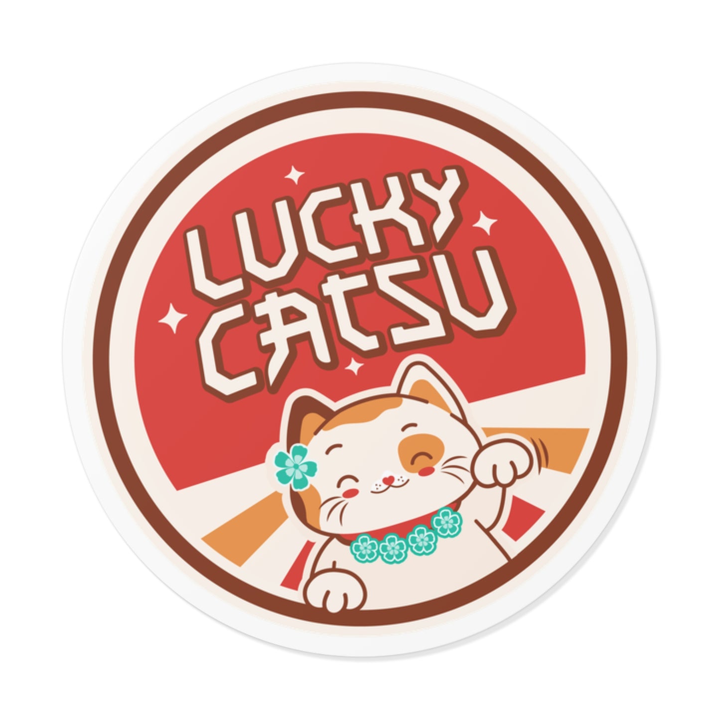 Lucky Catsu Vinyl Sticker